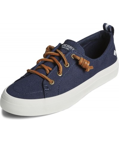 Crest Twin Gore Platform Canvas Navy $24.96 Fashion Sneakers