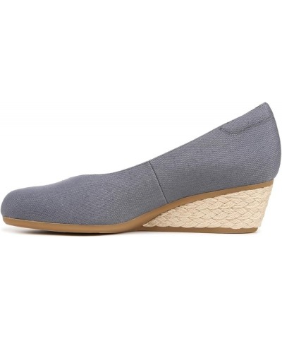 Shoes Women's Be Ready Wedge Pumps Oxide Blue Canvas $34.92 Pumps