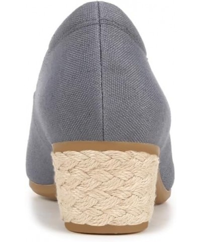 Shoes Women's Be Ready Wedge Pumps Oxide Blue Canvas $34.92 Pumps