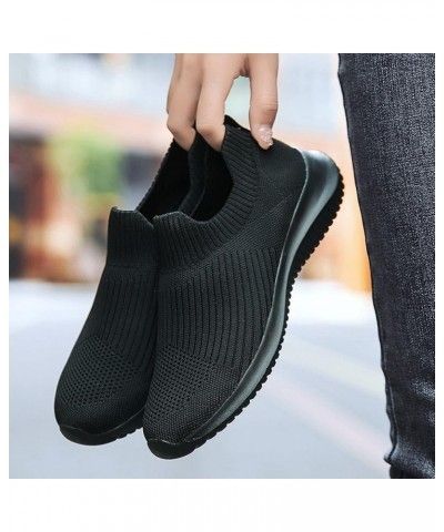 Slip on Sneakers Women Women's Slip On Canvas Sneaker Low Top Casual Walking Shoes Comfort Flat Fashion Sneakers Black $12.27...