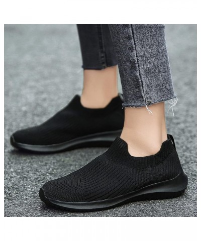 Slip on Sneakers Women Women's Slip On Canvas Sneaker Low Top Casual Walking Shoes Comfort Flat Fashion Sneakers Black $12.27...