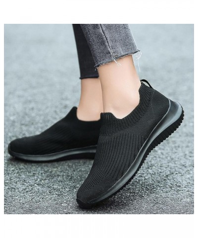 Slip on Sneakers Women Women's Slip On Canvas Sneaker Low Top Casual Walking Shoes Comfort Flat Fashion Sneakers Black $12.27...