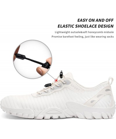 Women Water Shoes Men Quick Drying Hiking Swim Beach River Shoes for Fishing Water Sport Diving Sailing Travel All White $21....