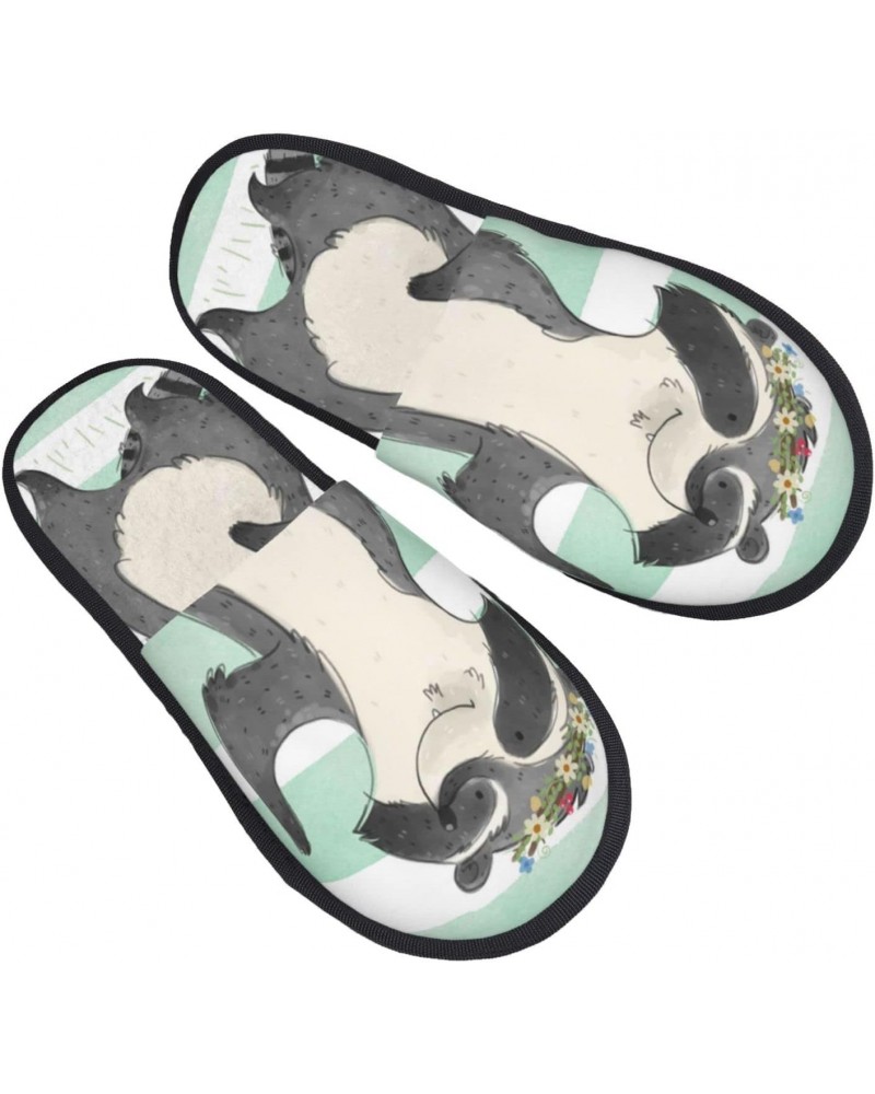 Cute Raccoon Print Women'S Cozy Life No Slip Slippers Accessory-Large $9.63 Slippers