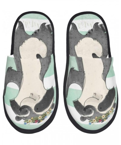 Cute Raccoon Print Women'S Cozy Life No Slip Slippers Accessory-Large $9.63 Slippers