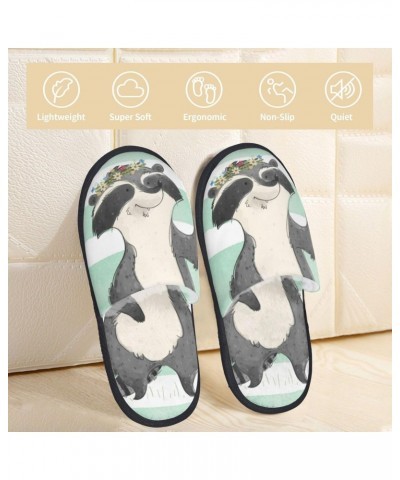 Cute Raccoon Print Women'S Cozy Life No Slip Slippers Accessory-Large $9.63 Slippers