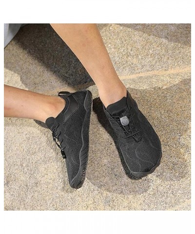 Sneakers for Women Men Couple Sports Diving Swimming Fitness Plus Size Five Fingers Shoes Outdoor Wading Beach Footwear Black...