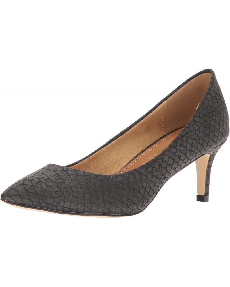 Women's Tikaa Dress Pump Black Crocodile $12.03 Pumps