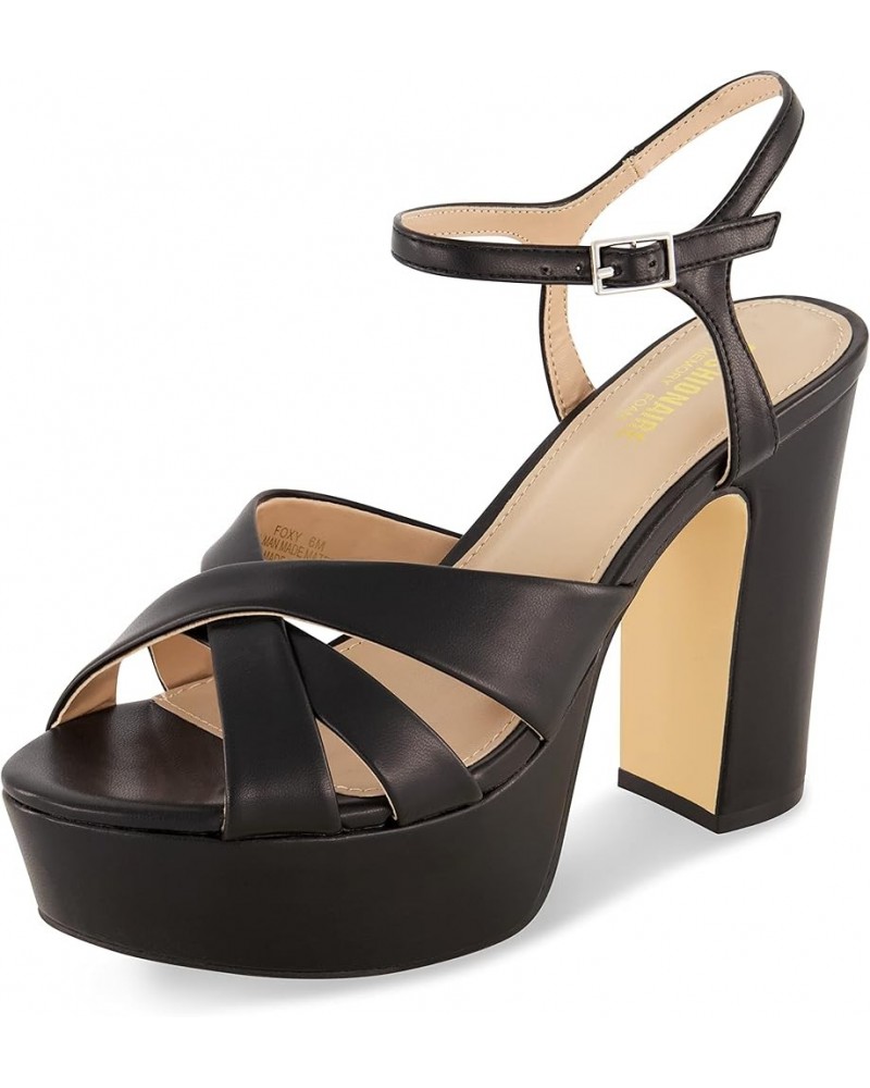 Women's Foxy platform dress sandal +Memory Foam and Wide Widths Available Black $22.00 Sandals