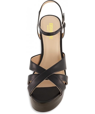 Women's Foxy platform dress sandal +Memory Foam and Wide Widths Available Black $22.00 Sandals