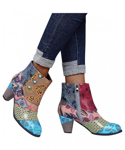 Women's Comfort Orthopedic Casual Flat Sandal Elastic Strap Thong Summer High Heel Shoes Sandals 119-htrns-e-multicolor $10.3...