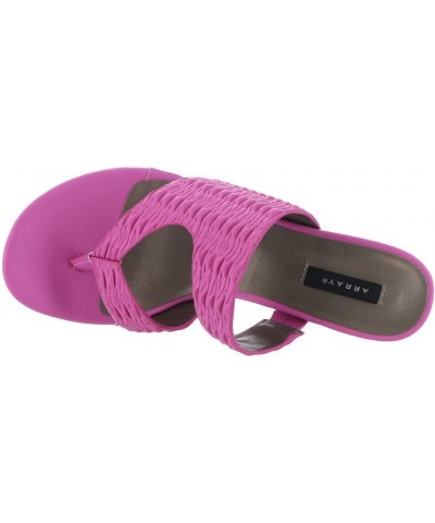 Masseys Arden 2 for Women Open Toe Slip On Heeled Sandal Hot Pink $13.51 Sandals