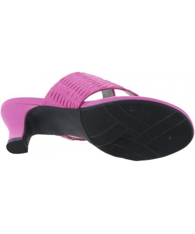 Masseys Arden 2 for Women Open Toe Slip On Heeled Sandal Hot Pink $13.51 Sandals