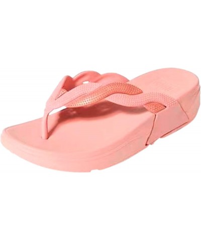 Flat Sandals for Women Size 8 Summer Sandalias Heel Sandals Slippers Wedges Flip Flops for Women and Ladies (Pink, 7) 7 Pink ...