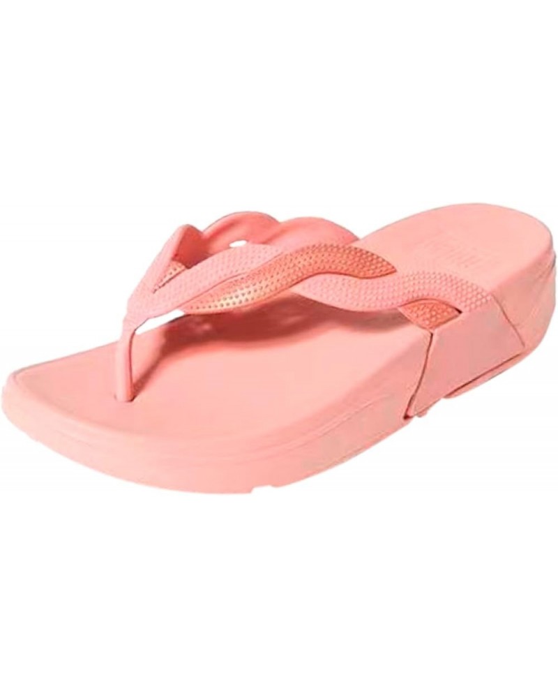 Flat Sandals for Women Size 8 Summer Sandalias Heel Sandals Slippers Wedges Flip Flops for Women and Ladies (Pink, 7) 7 Pink ...