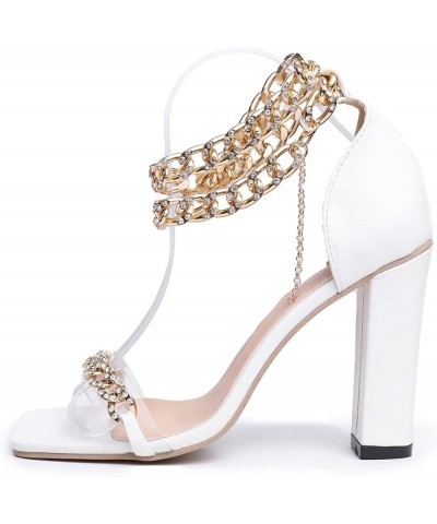 Slip On Heeled Sandal kitten heels for women women high heels heels for women dressy Backless Block Mule White $24.81 Sandals