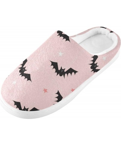 Women's and Men's Halloween Bats Fuzzy House Slippers Cozy Memory Foam Slippers Indoor Outdoor Warm Nonslip Family Slippers H...