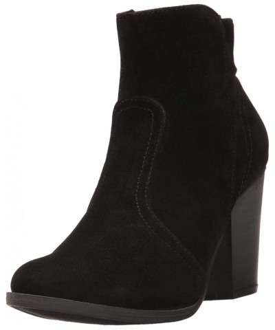 Women's Black Faux Suede Ankle Boots Black Suede $16.93 Boots