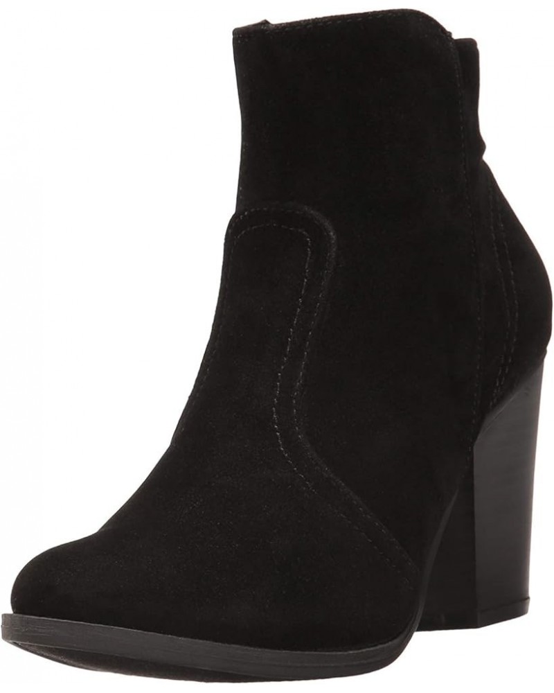 Women's Black Faux Suede Ankle Boots Black Suede $16.93 Boots