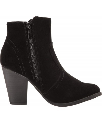 Women's Black Faux Suede Ankle Boots Black Suede $16.93 Boots