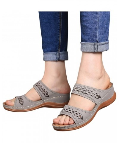 Comfy Women's Sandals Orthopedic Sandals Or Women Womens Brown Sandals Sandals with Arch Support for Women Mens Walking Sanda...