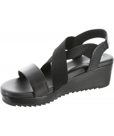 Women's Lucille7 Wedge Sandal Black $25.37 Sandals