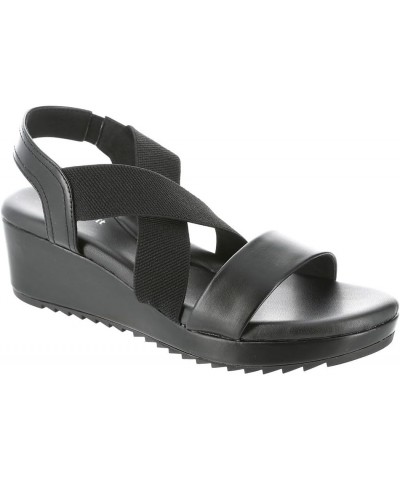 Women's Lucille7 Wedge Sandal Black $25.37 Sandals