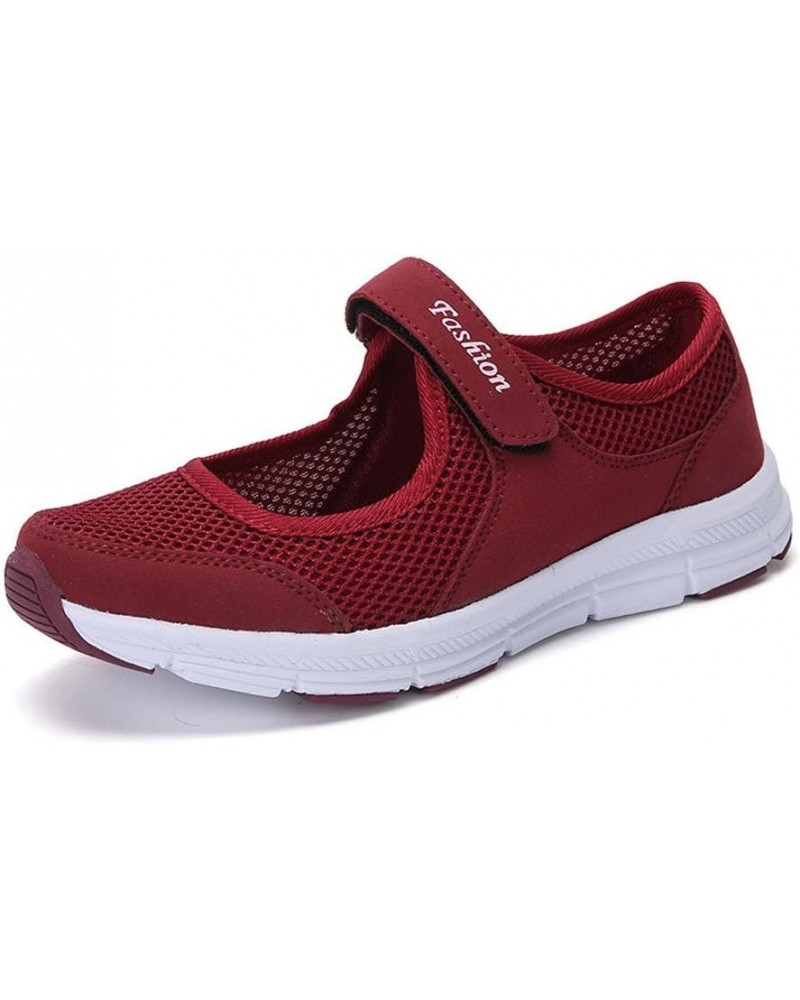 Fall Increased Sneakers Women Light Luxury Thick-Soled Platform Platform Shoes, 5.5, Black Wine $11.99 Athletic Shoes