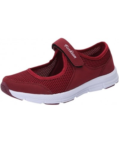 Fall Increased Sneakers Women Light Luxury Thick-Soled Platform Platform Shoes, 5.5, Black Wine $11.99 Athletic Shoes