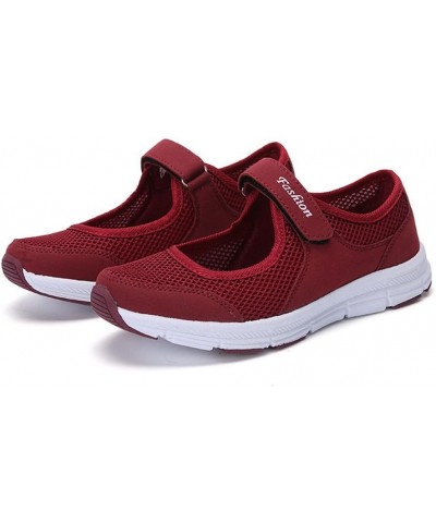 Fall Increased Sneakers Women Light Luxury Thick-Soled Platform Platform Shoes, 5.5, Black Wine $11.99 Athletic Shoes