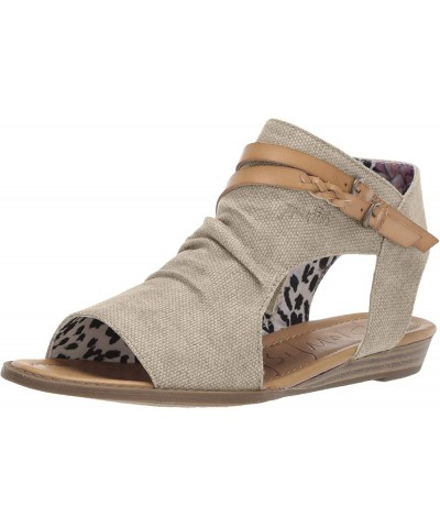 Womens Blumoon Sandal Light Taupe Rancher Canvas $17.05 Slippers