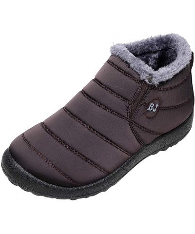 Slip on Winter Boots for Women Waterproof Womens 11.5 Extra Wide Width Non Slip Winter Boots Woman Boots Winter Short Womens ...