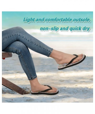 Watercolor Dragonfly Flip Flop Sandal Men's and Women's Summer Sandal | Beach & Water Shoes(414) $10.25 Sandals