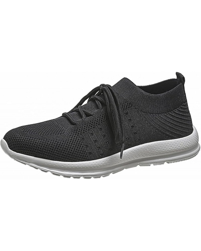 Sneakers for Women Walking Shoes Comfortable Walking Running Shoes Athletic Non Slip Tennis Fashion Sneaker S5-black $7.60 At...