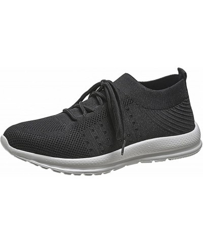 Sneakers for Women Walking Shoes Comfortable Walking Running Shoes Athletic Non Slip Tennis Fashion Sneaker S5-black $7.60 At...