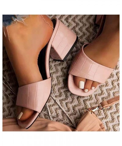 Women's Summer Sandals Flip Flops Beach Shoes Ankle T-Strap Thong Flat Sandals Flat Beach Sandals Z 01-pink $10.31 Sandals