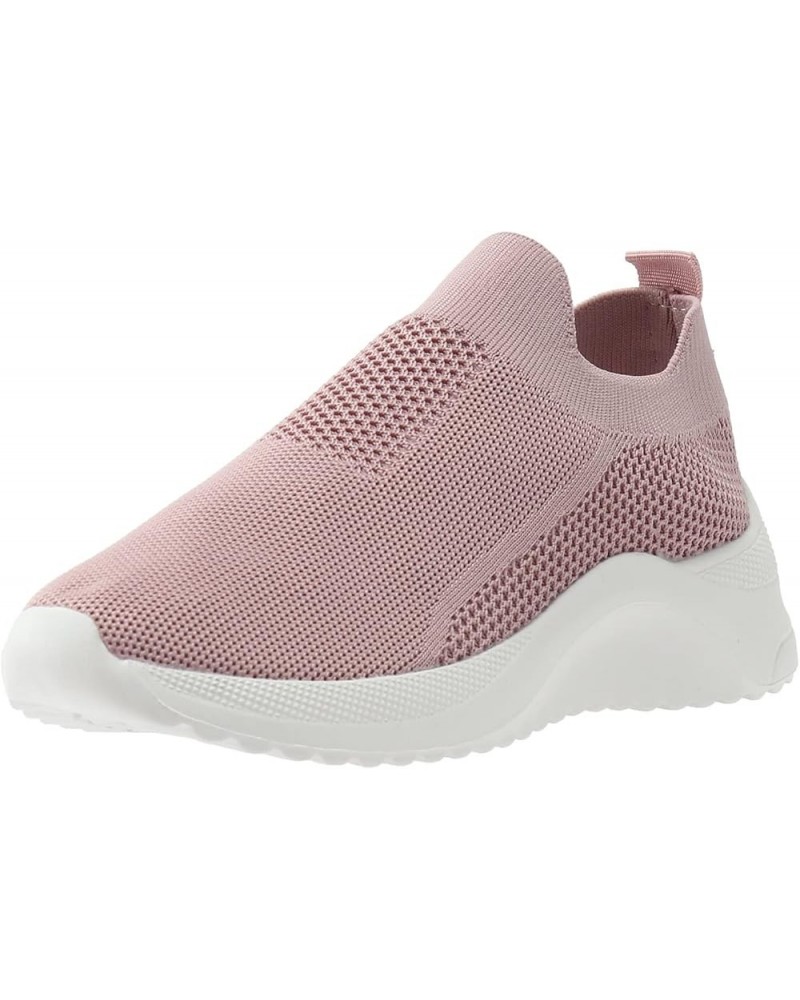 Slip On Sneakers for Women, Women Outdoor Mesh Mixed Color Sports Shoes Runing Breathable Shoes Sneakers Z 14-pink $14.61 Ath...