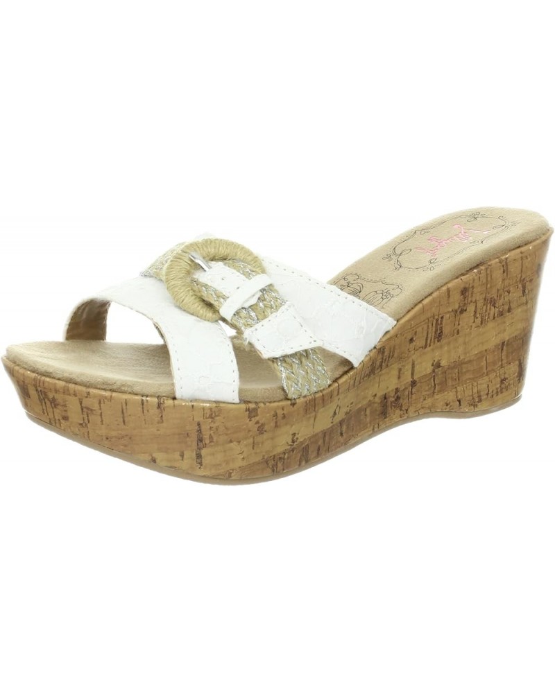 Women's Ego Wedge Sandal White $13.50 Sandals