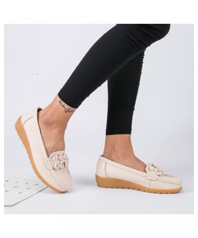 Women's Ballet Flat Shoes Black Flats Flats Shoes Comfortable Driving Shoes Beige $20.02 Loafers & Slip-Ons