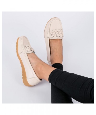 Women's Ballet Flat Shoes Black Flats Flats Shoes Comfortable Driving Shoes Beige $20.02 Loafers & Slip-Ons