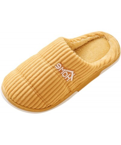 Barefoot Floor Slippers Women Men Fit & Flare Women Slippers Home Warm Cotton Slippers Winter Cozy Graphic Plush Shoes A-yell...