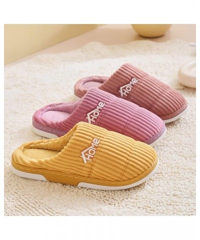 Barefoot Floor Slippers Women Men Fit & Flare Women Slippers Home Warm Cotton Slippers Winter Cozy Graphic Plush Shoes A-yell...