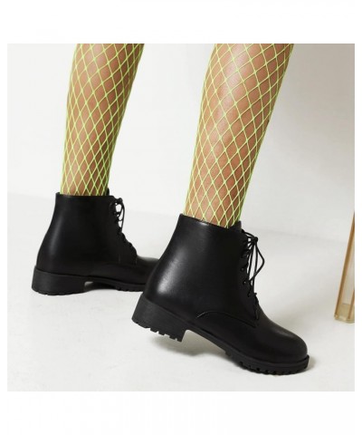 Women 3.5CM Chunky Low Heels Slip On Elastic Ankle Boots Fashion Concise Platform Short Booties Black Pu(009) $22.53 Boots