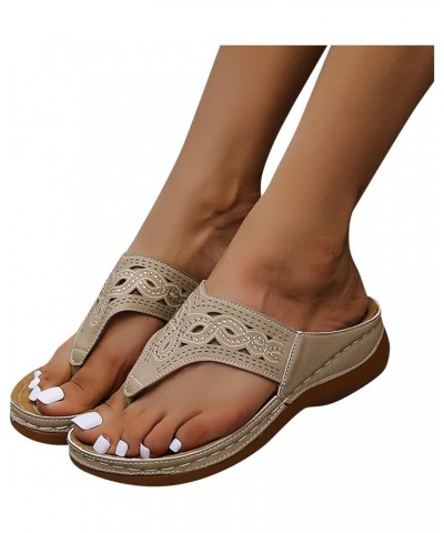 Breathable Fashion Thick Soled Leisure Shoes Outdoor Sandals Casual Women's Women's Sandals Womens Water Sandal Grey $15.45 S...