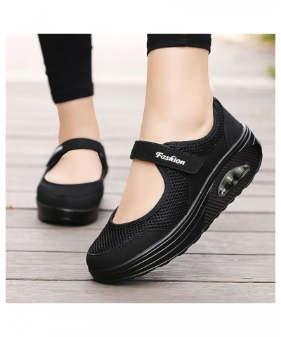 Dress Flats for Women, Women's Mesh Flats Shoes Breathable Slip on Shoes Casual Flats Walking Shoes Halloween Z 01-black $15....