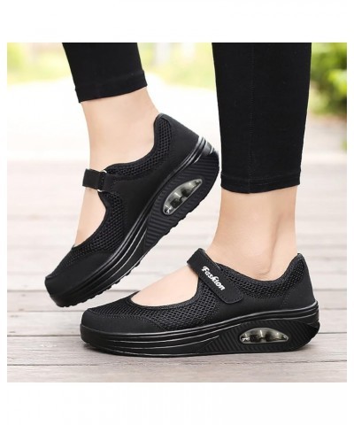 Dress Flats for Women, Women's Mesh Flats Shoes Breathable Slip on Shoes Casual Flats Walking Shoes Halloween Z 01-black $15....