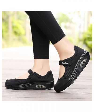 Dress Flats for Women, Women's Mesh Flats Shoes Breathable Slip on Shoes Casual Flats Walking Shoes Halloween Z 01-black $15....