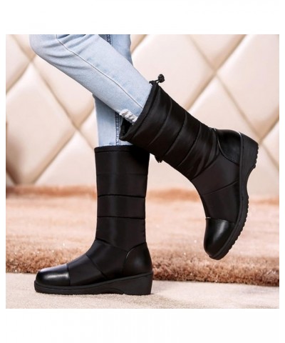 Women's Snow Boots Waterproof Insulated Winter Waterproof Boots for Women Womens Wide Width Snow Boots Mid Calf Winter Boots ...