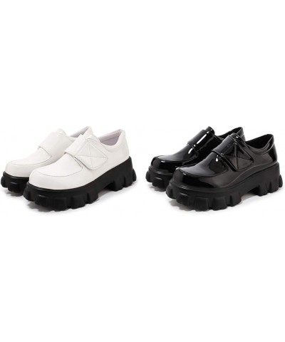 Women Casual Comfort Shoes Round Toe Non-Slip Platform Business Office Work Shoes 40 White $33.59 Flats