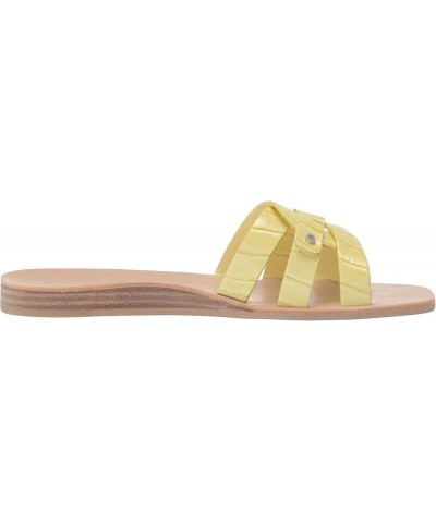 Women's Cait Slide Sandal Citron Crocodile Embossed Stella $20.70 Sandals